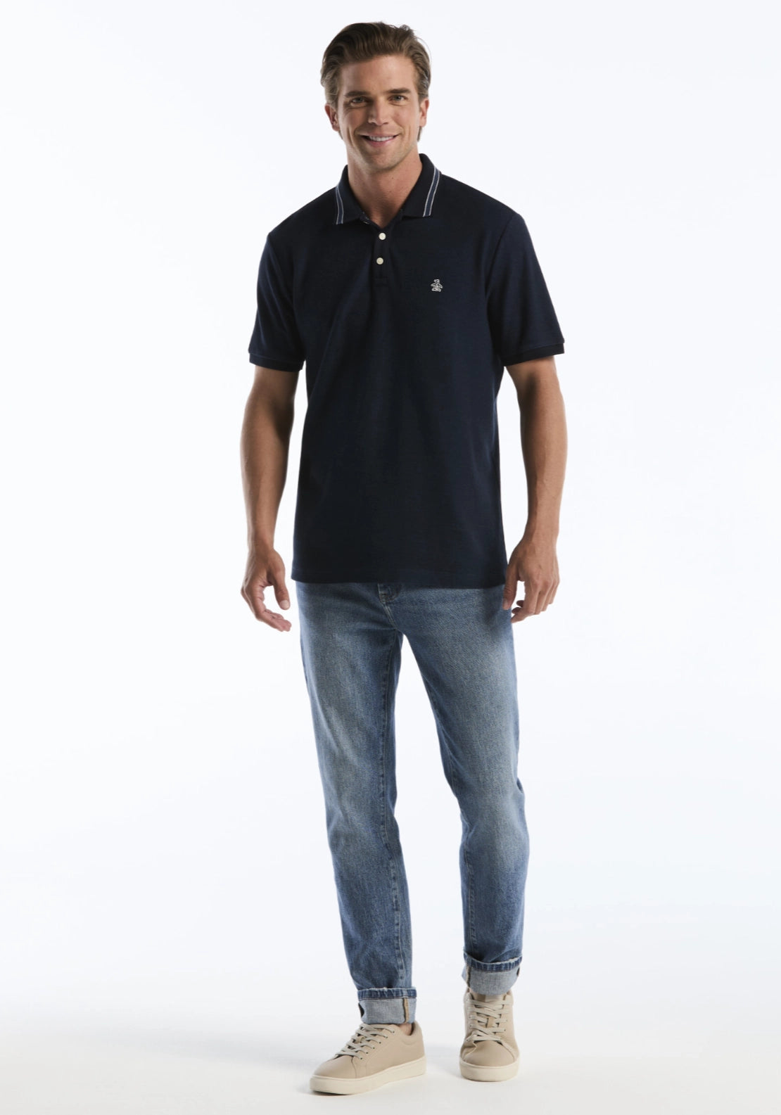 Short Sleeve Polo Shirt - Dark Sapphire