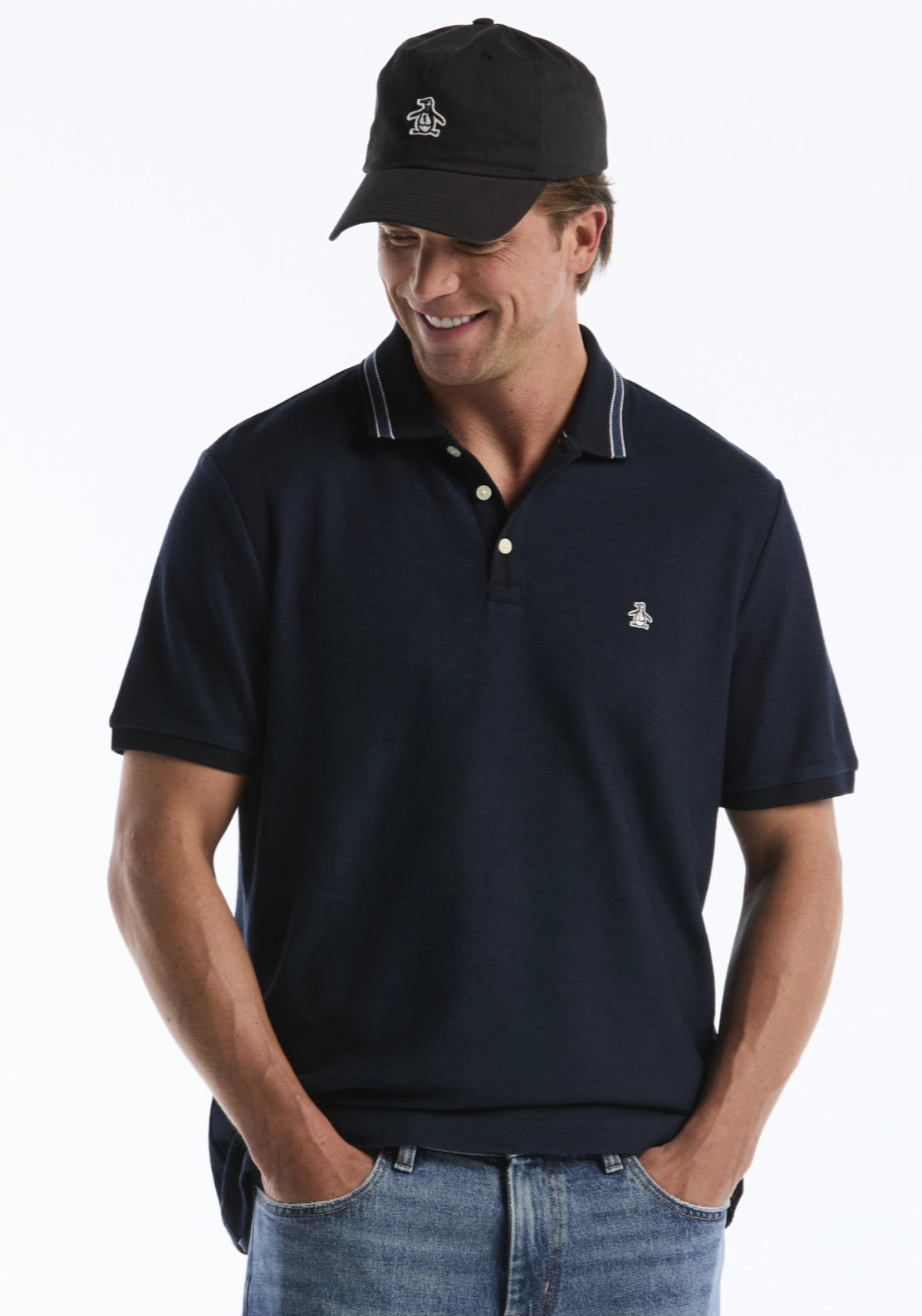 Short Sleeve Polo Shirt - Dark Sapphire