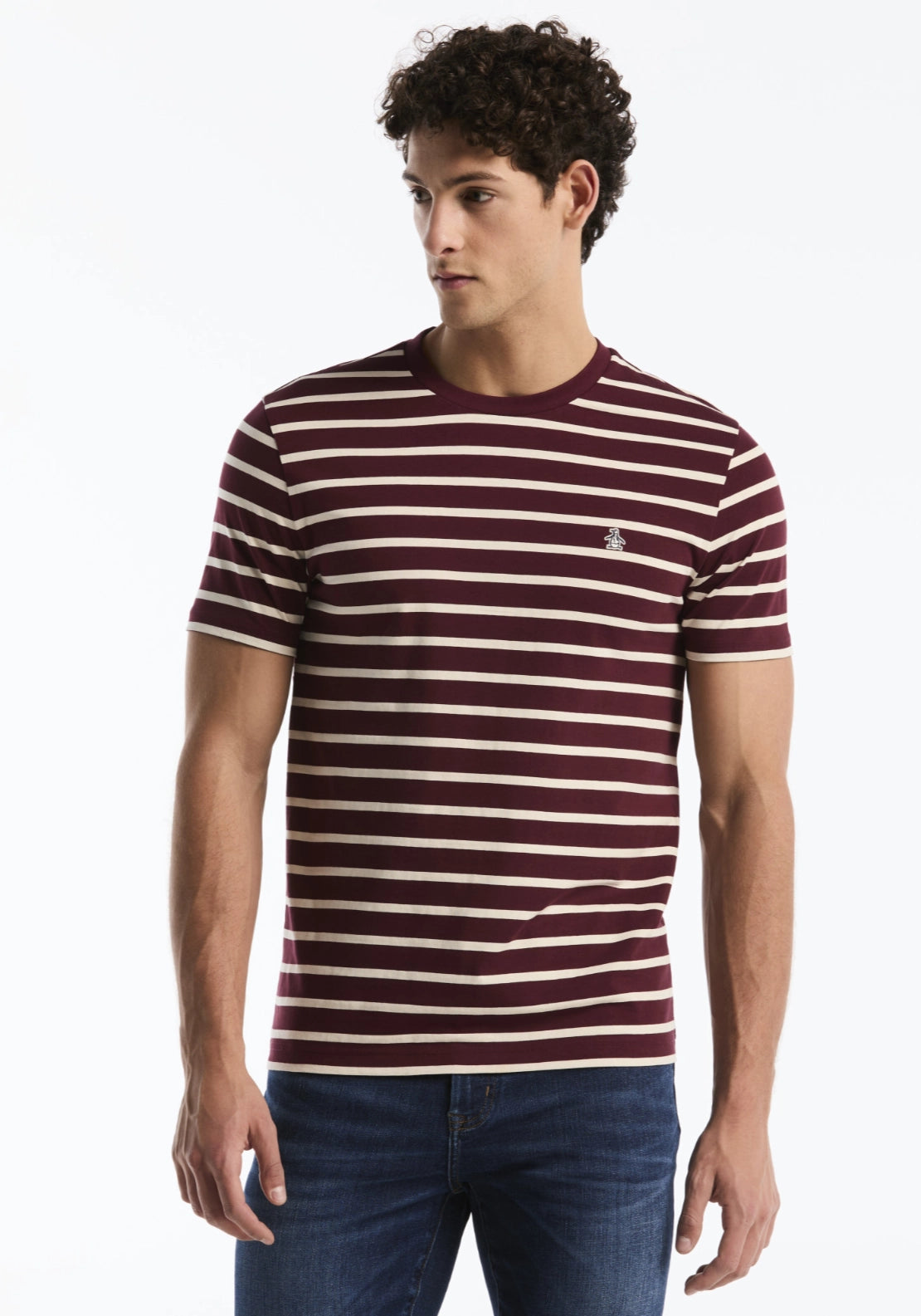 Penguin Stripe Tee Shirt - Port Royale 1 Shaws Department Stores