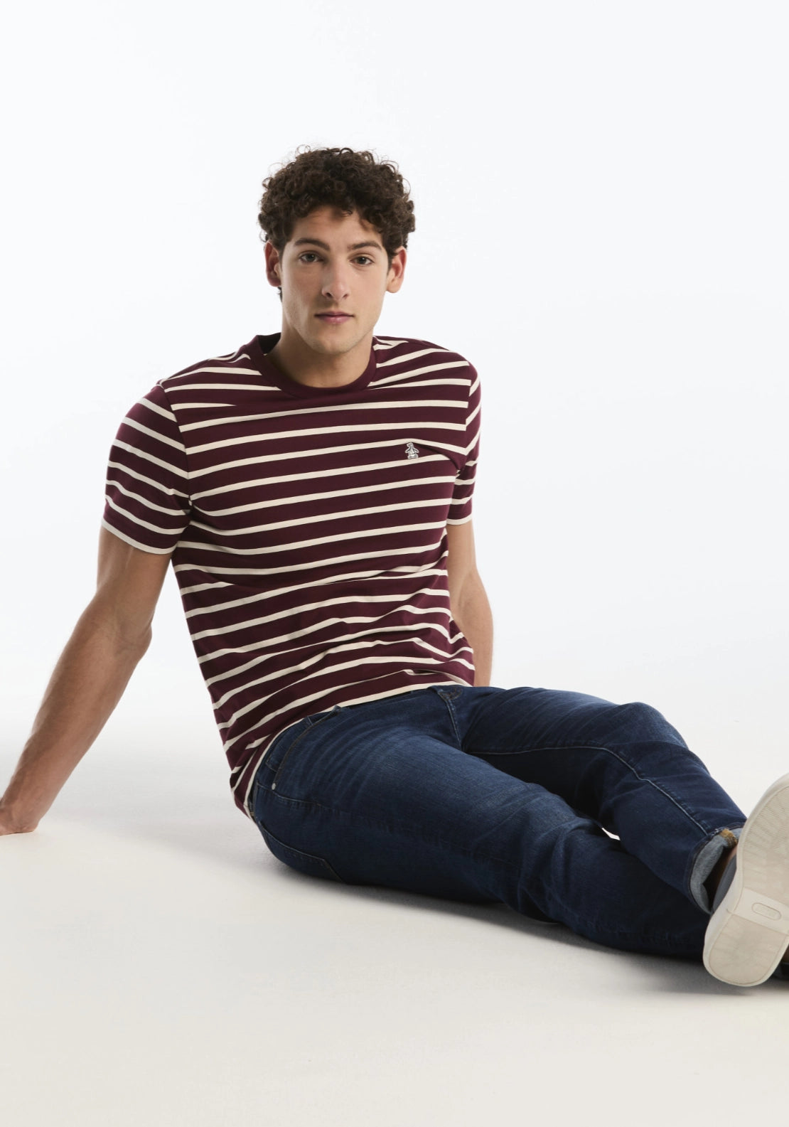 Penguin Stripe Tee Shirt - Port Royale 4 Shaws Department Stores