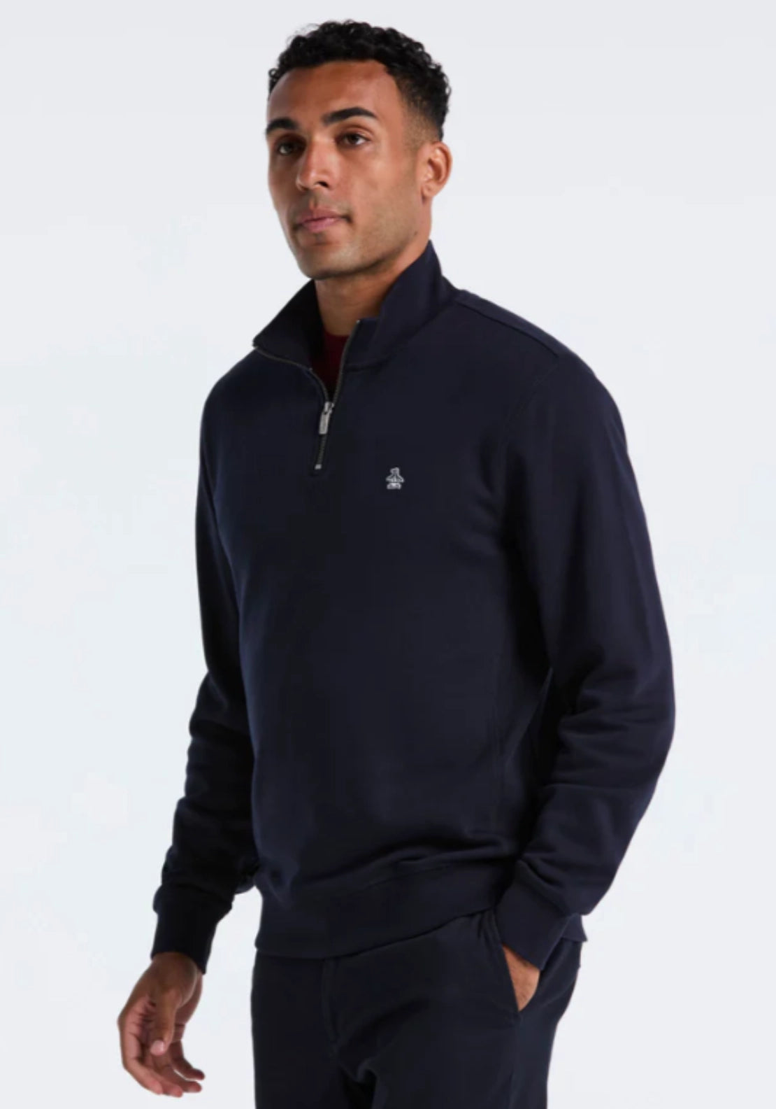 1/4 Zip Sweatshirt - Dark Sapphire