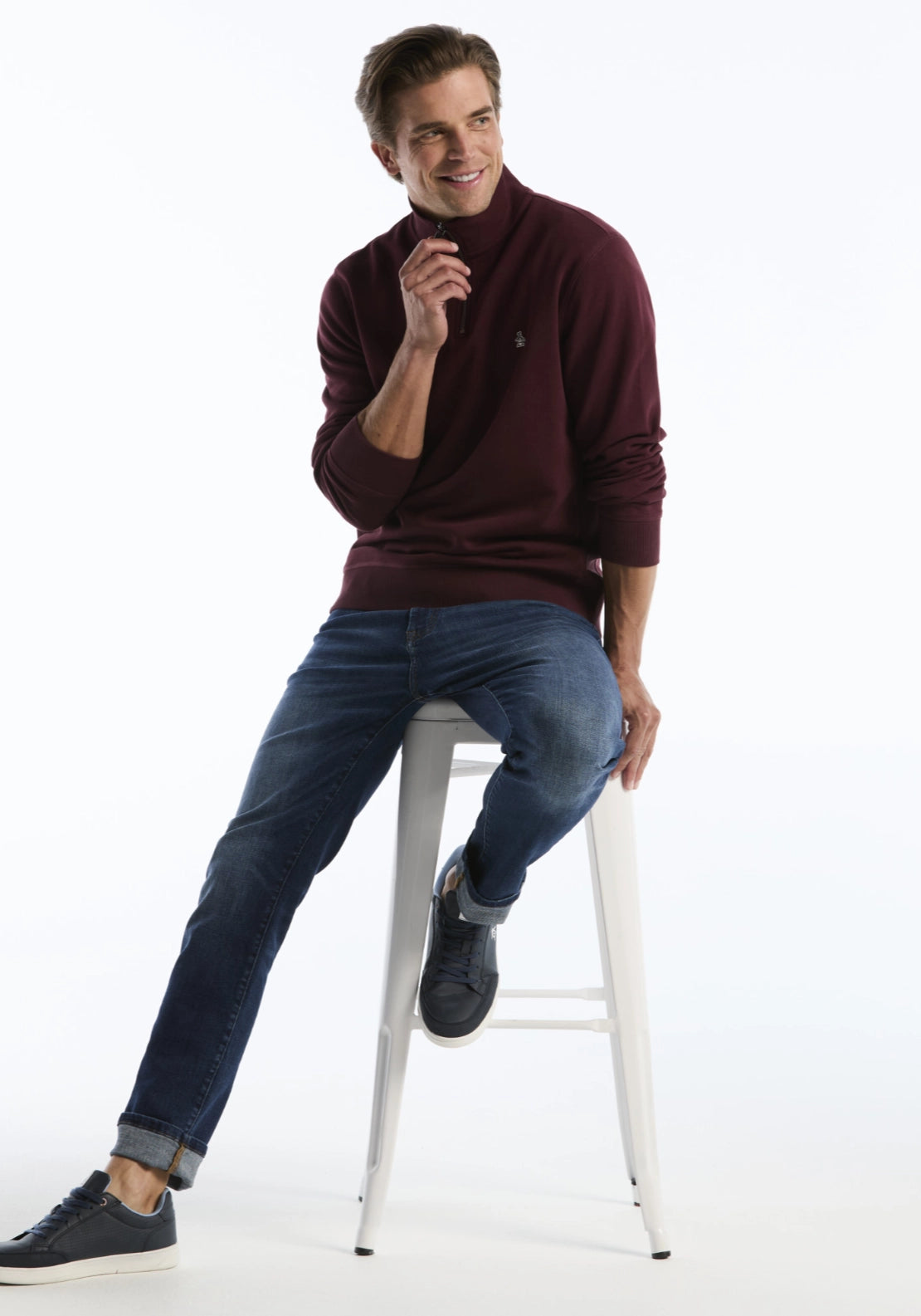 1/4 Zip Sweatshirt - Port Royale