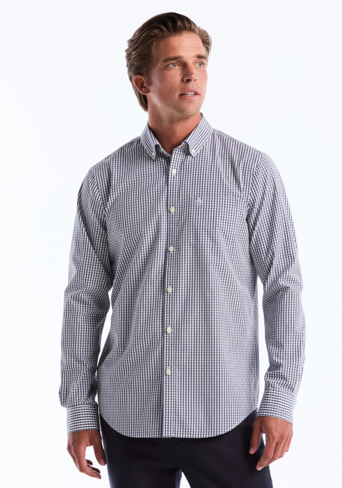 Long Sleeve Plain Shirt - Sargasso Sea