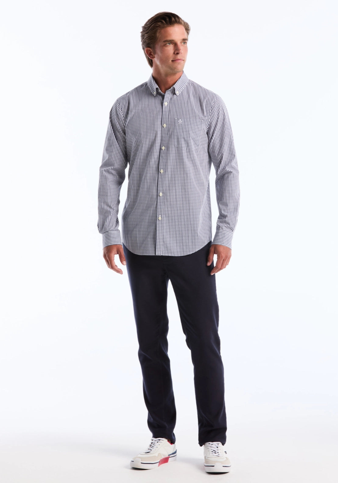 Long Sleeve Plain Shirt - Sargasso Sea