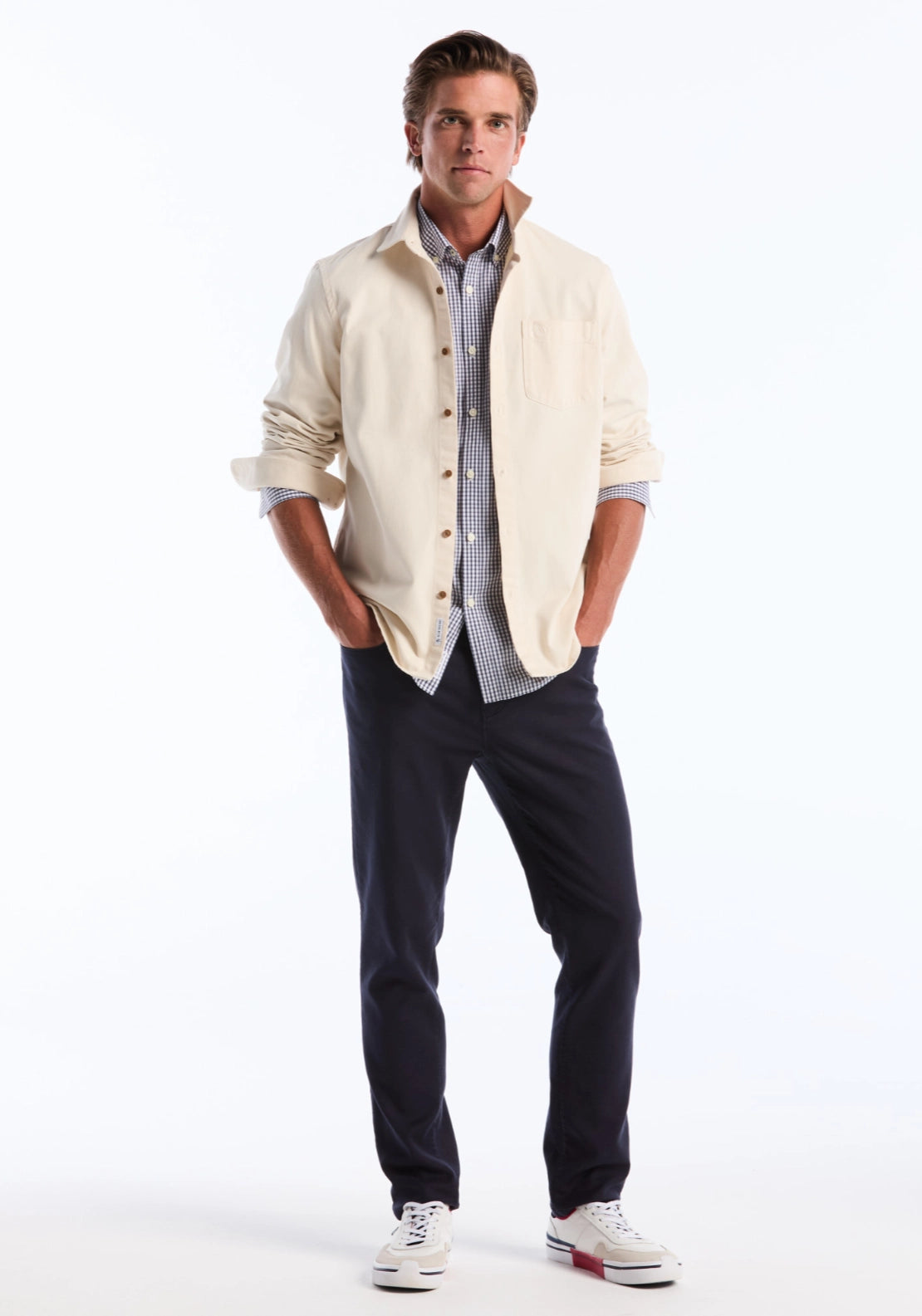 Long Sleeve Plain Shirt - Sargasso Sea