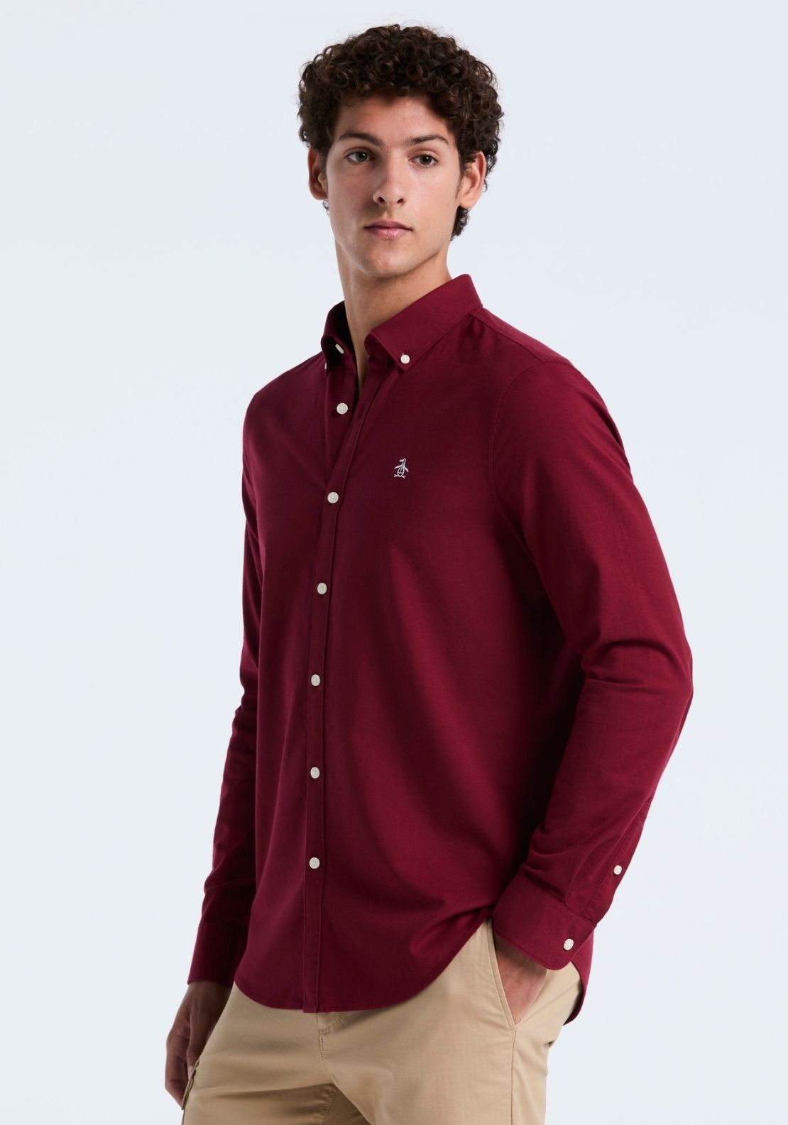 Original Slim Fit EcoVero™ Oxford Shirt - Cabernet