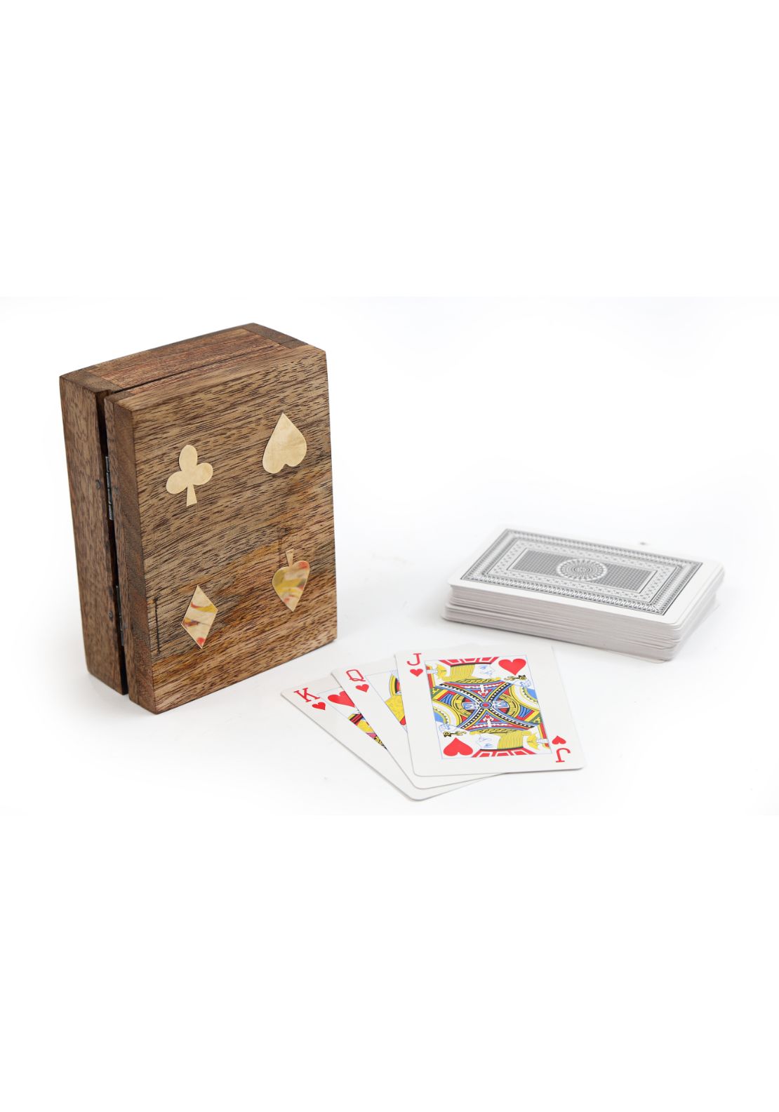 The Home Playing Cards With Wooden Box 1 Shaws Department Stores