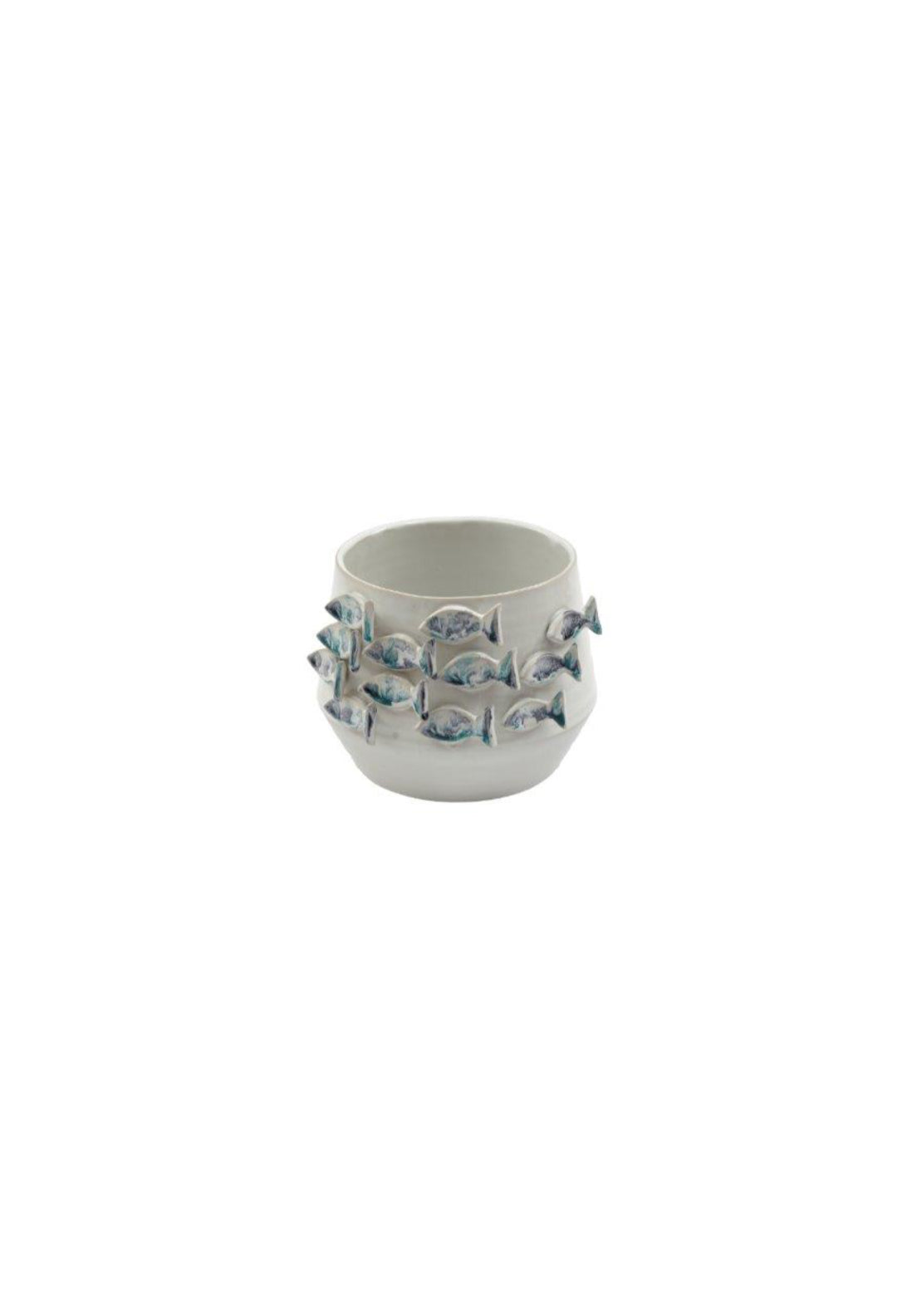 Planter With 3D Fish Design - Multi