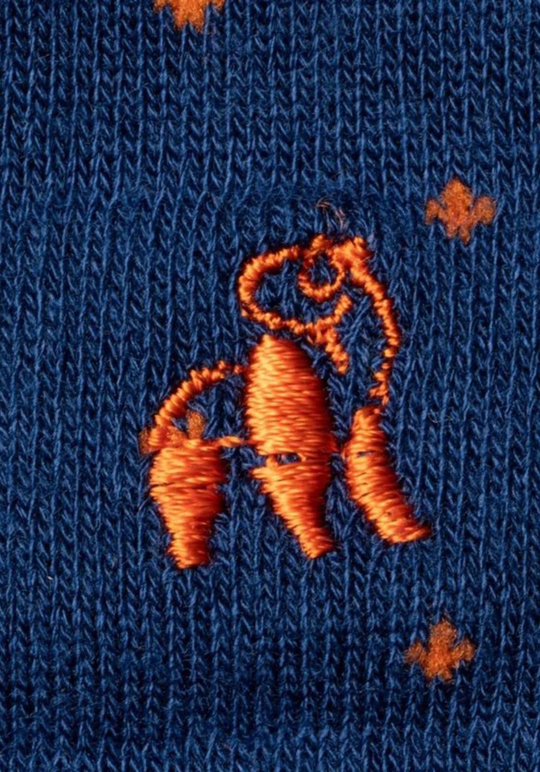 Swole Panda Spotted Socks - Orange 2 Shaws Department Stores