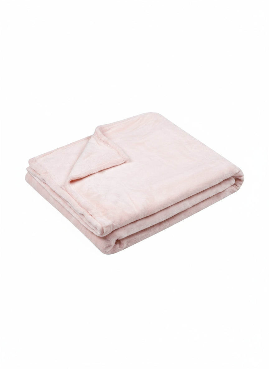 The Home Collection Plush Throw - Pink 1 Shaws Department Stores