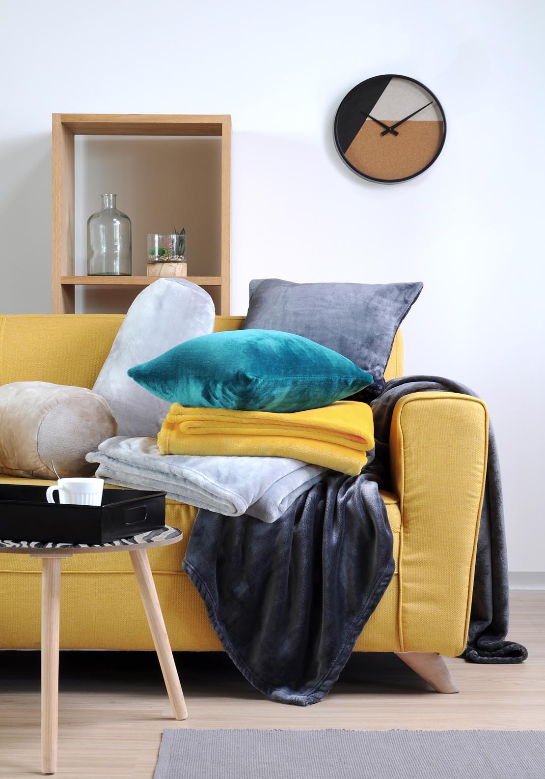 The Home Collection Throw - Green 2 Shaws Department Stores