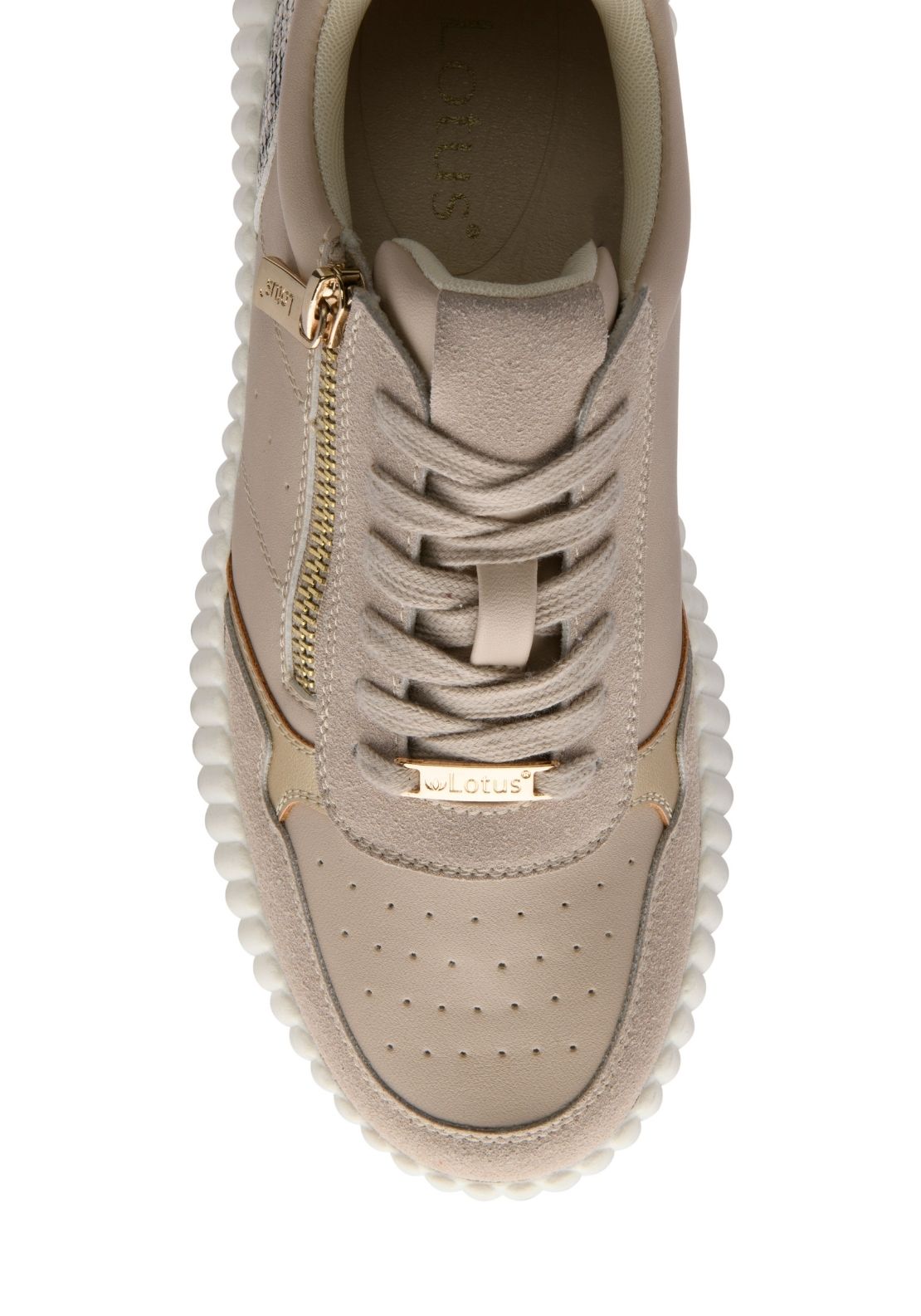 Lotus Pos Paige Trainer - Natural/snake 3 Shaws Department Stores