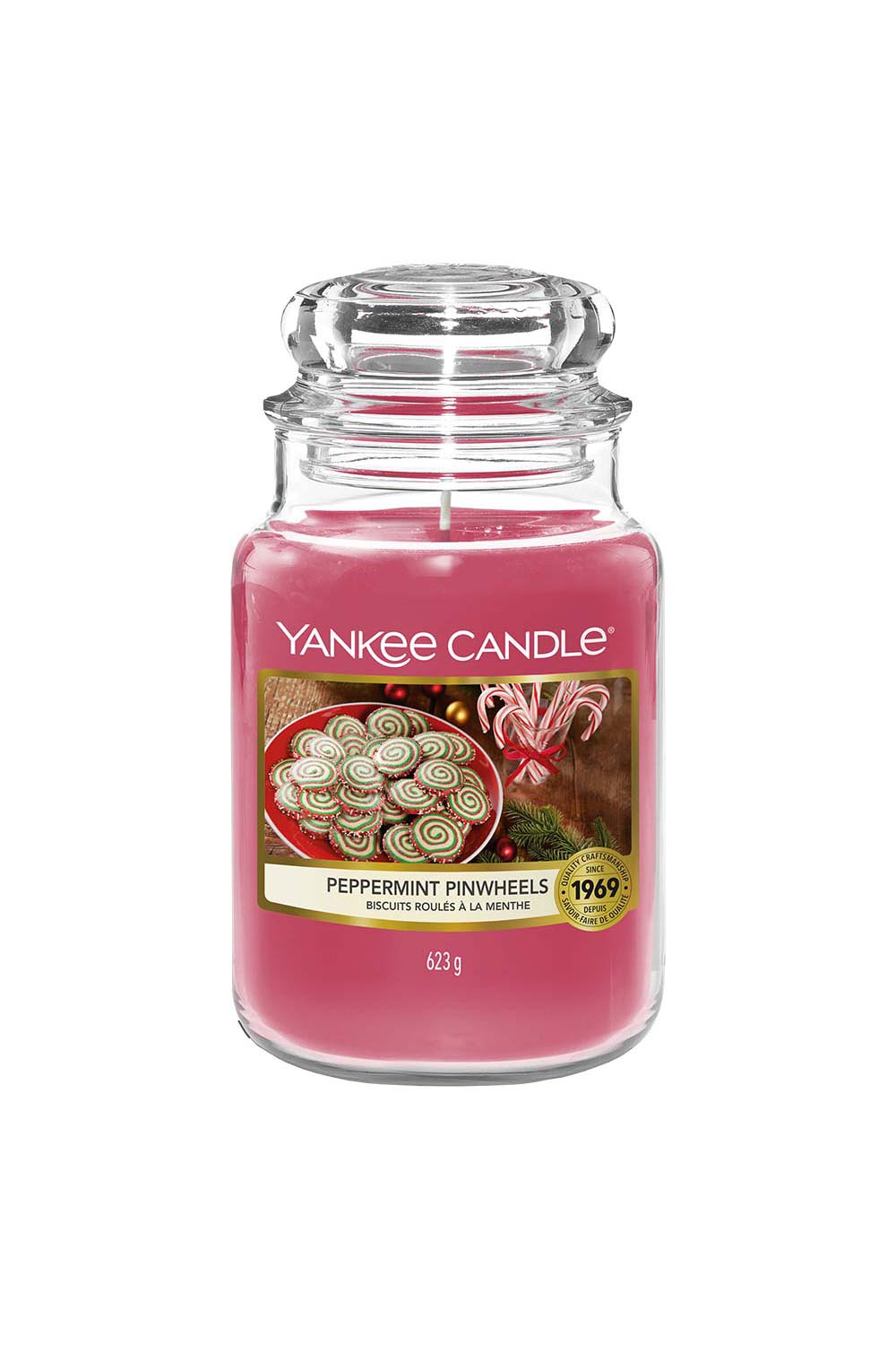 Yankee Candle Large Yankee Candle Jar - Peppermint Pinewheels 1 Shaws Department Stores