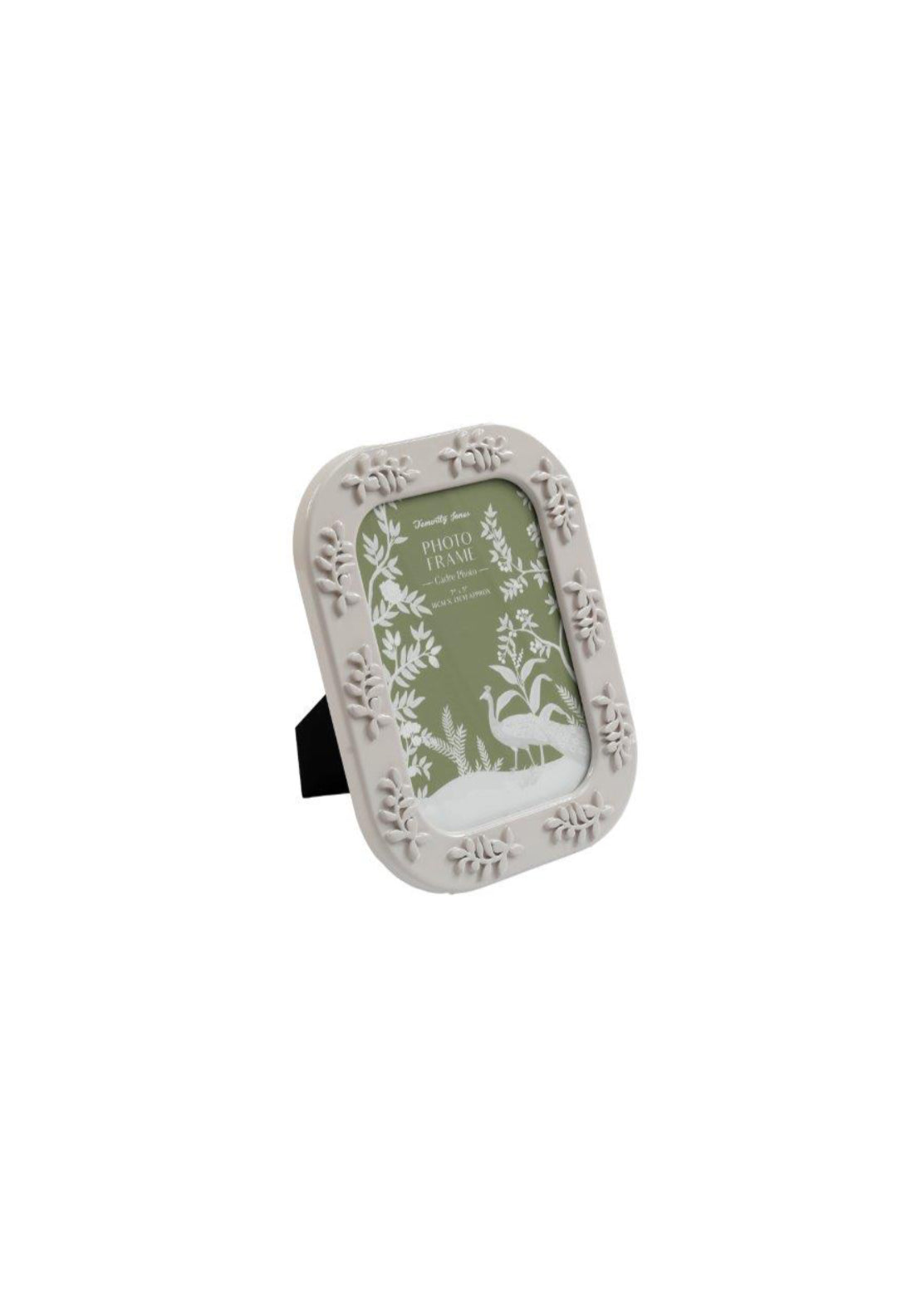 Leaf Resin Photo Frame - Grey