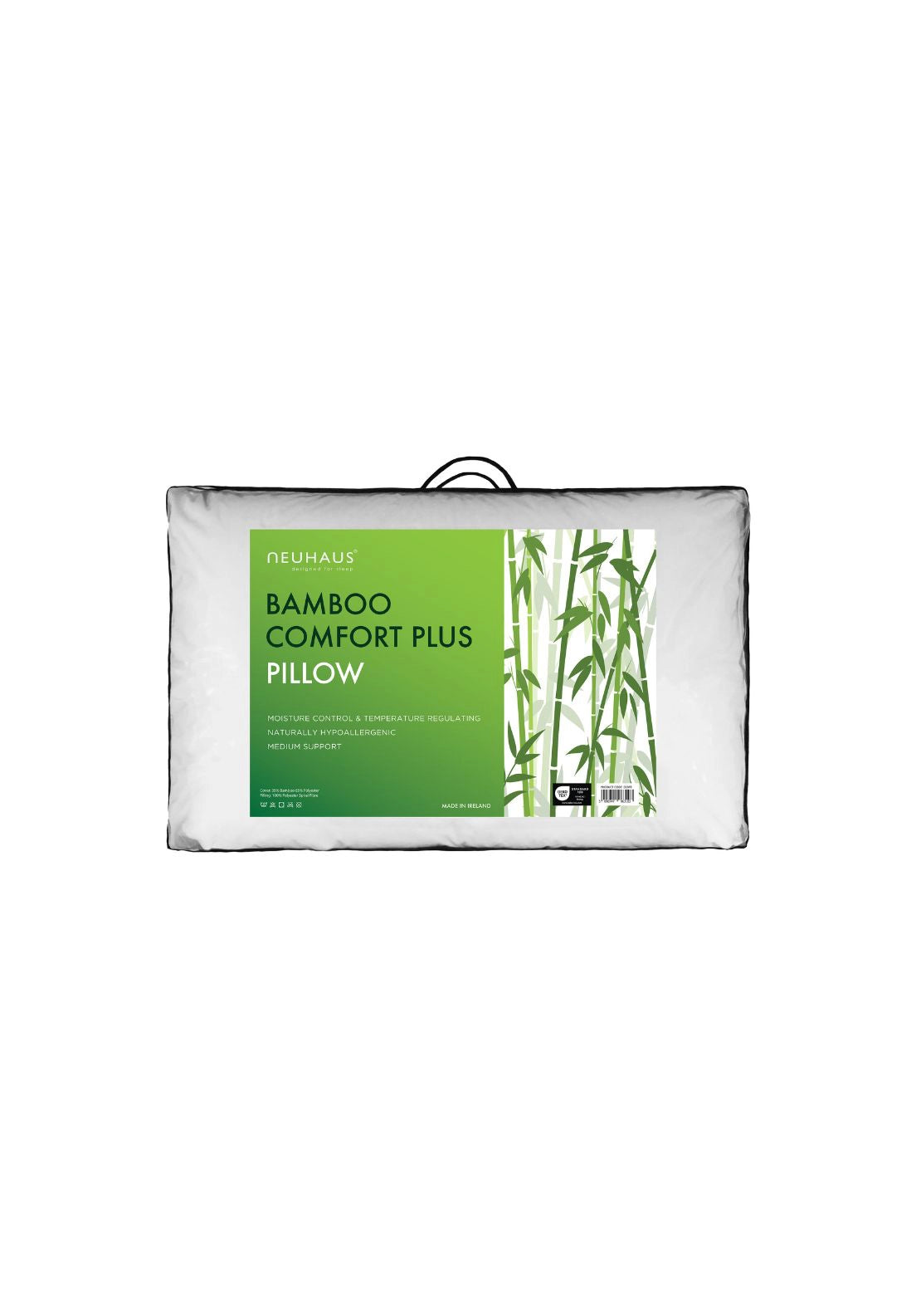NeuHaus Bamboo Comfort Plus Pillow - White