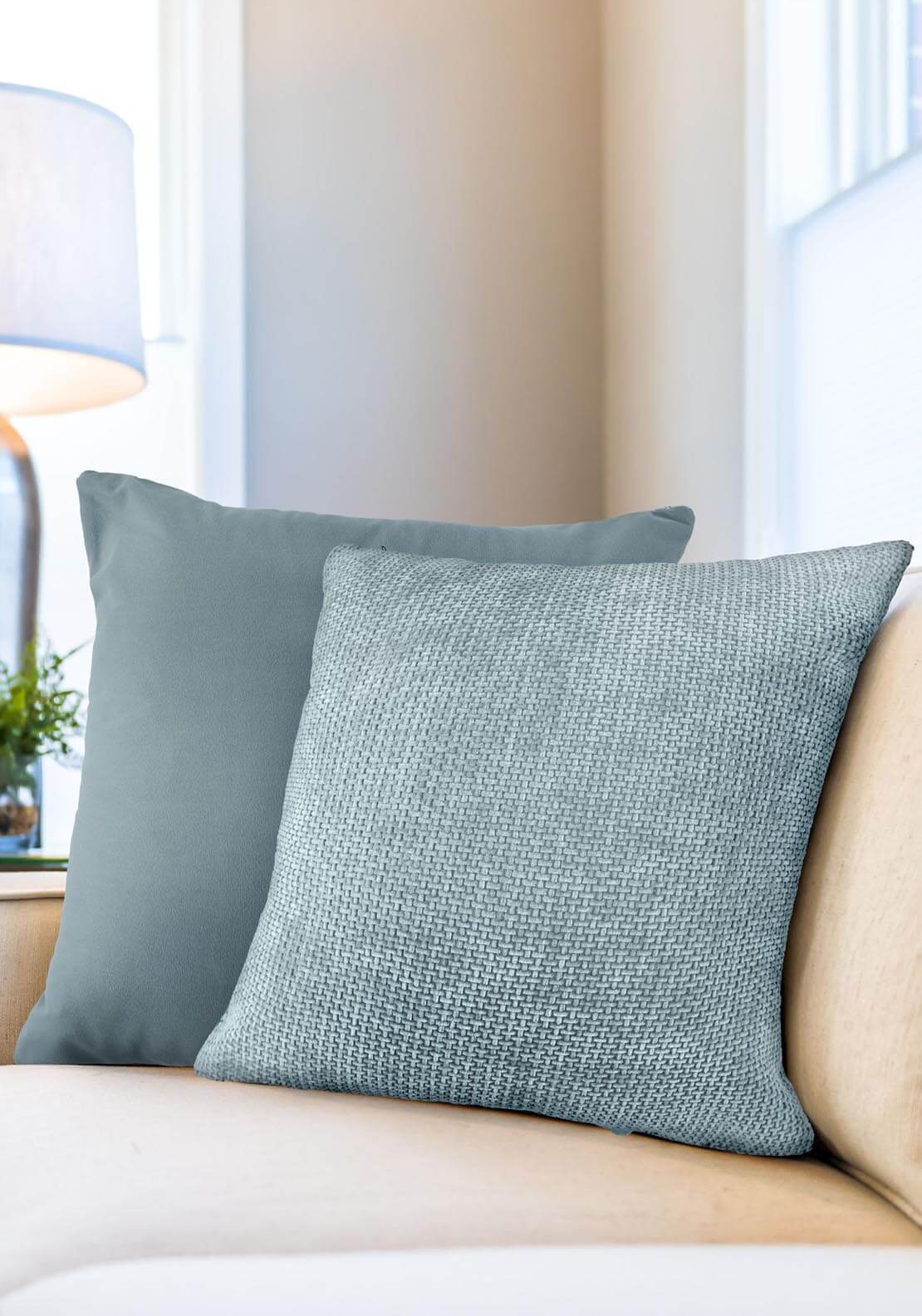 The Home Collection Portland Cushion 17" x 17" - Silver 1 Shaws Department Stores