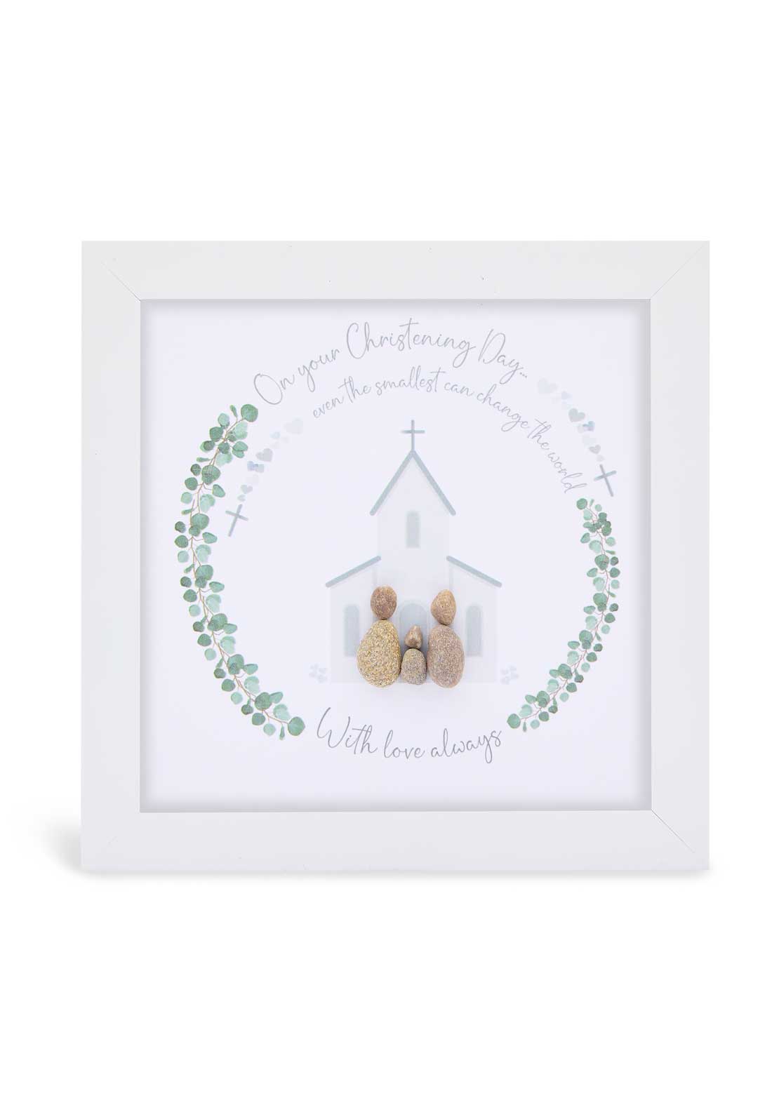 La De Da On Your Christening Day Pebble Frame 1 Shaws Department Stores