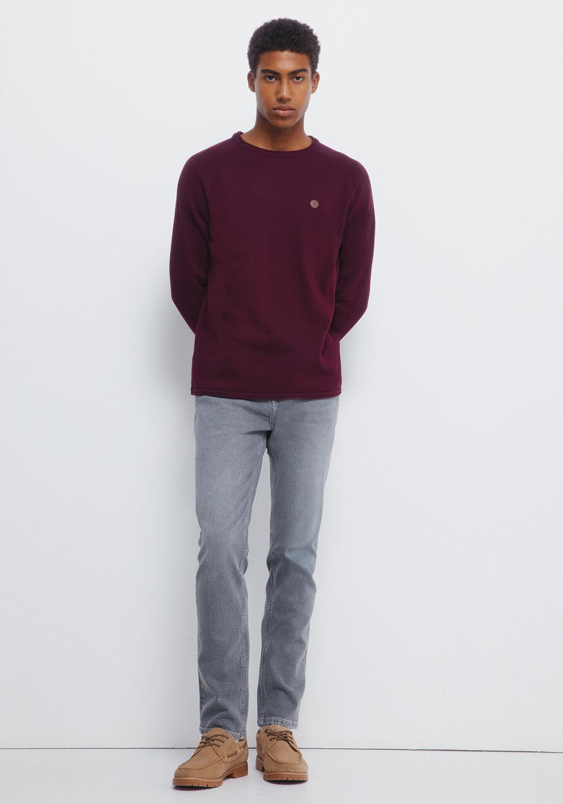 Crew Neck Jumper - Red