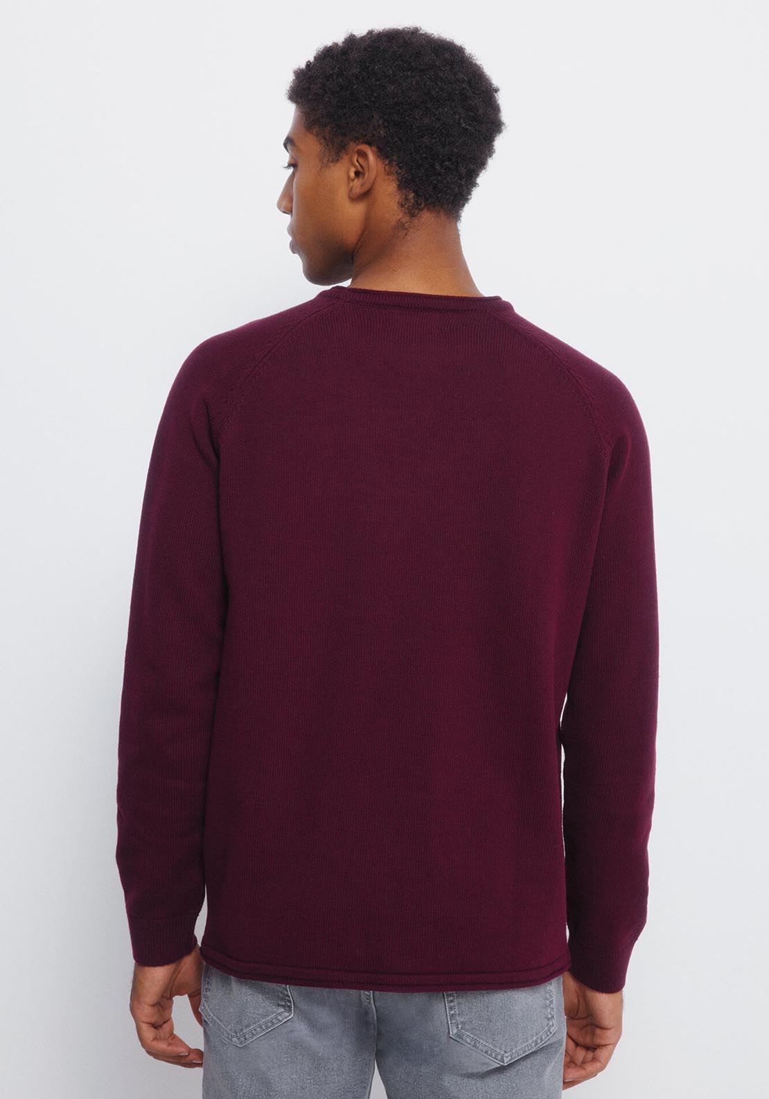Crew Neck Jumper - Red