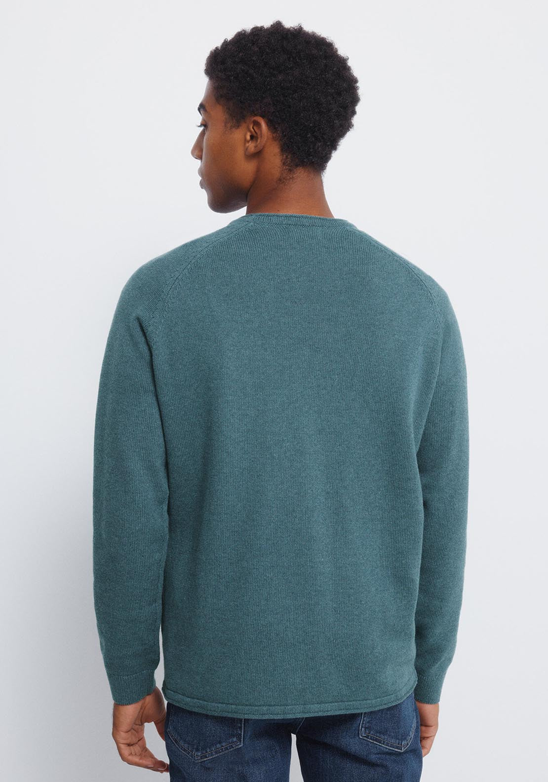 Springfield Rolled Neck Jumper - Blue 2 Shaws Department Stores