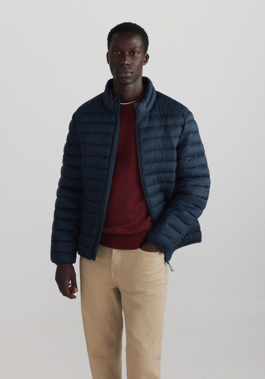 Crew Neck Basic Knit - Red