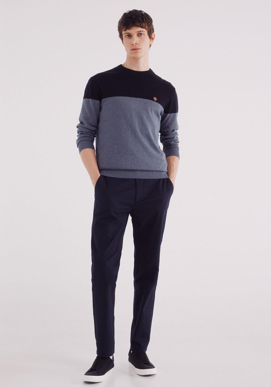 Crew Neck Jumper - Blue