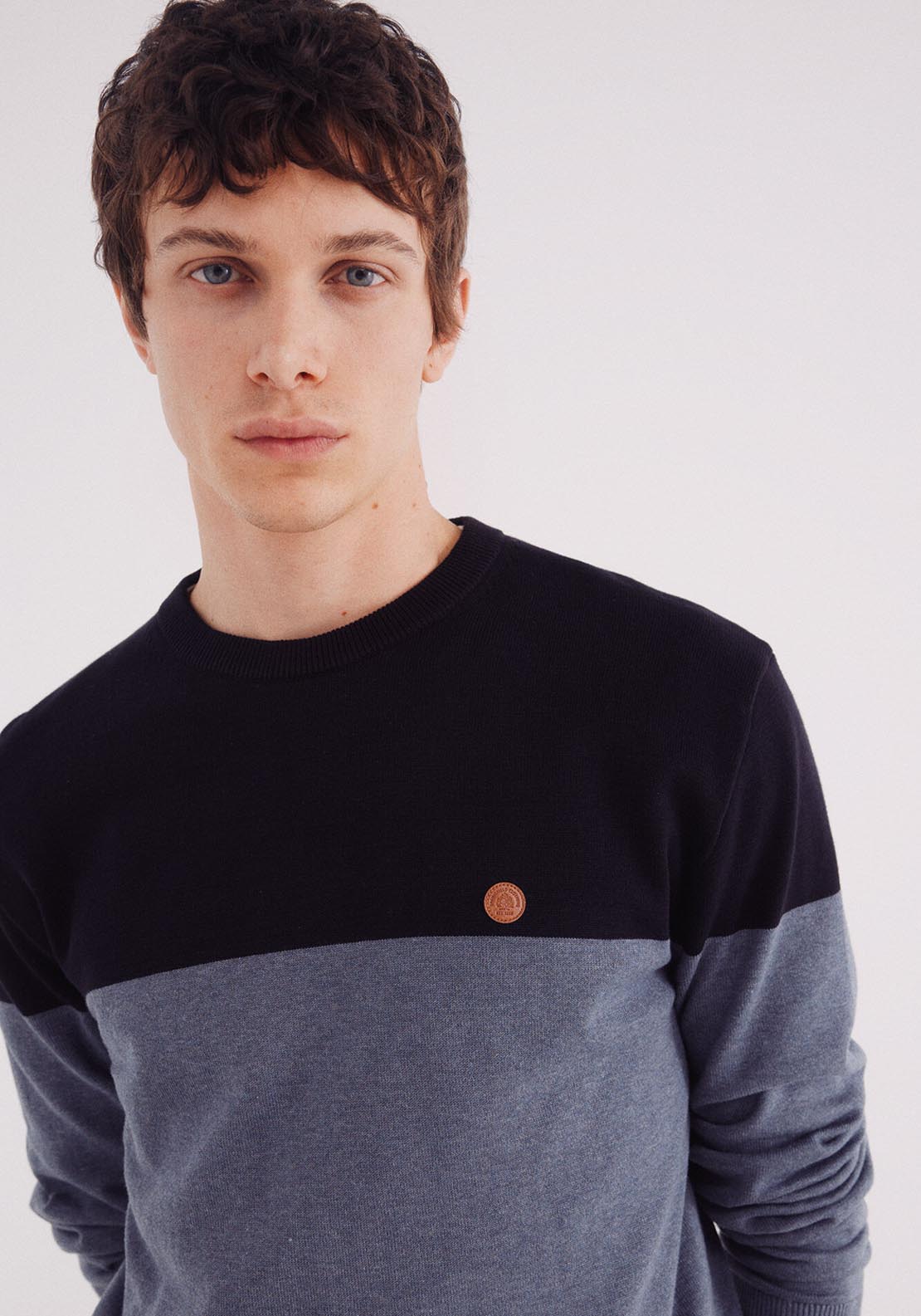 Crew Neck Jumper - Blue