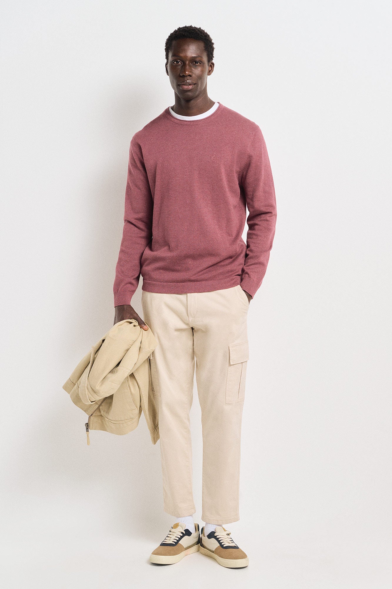 Springfield Essential jumper - Wine 1 Shaws Department Stores