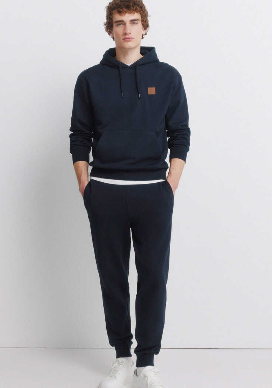 Plain Hooded Sweatshirt - Blue