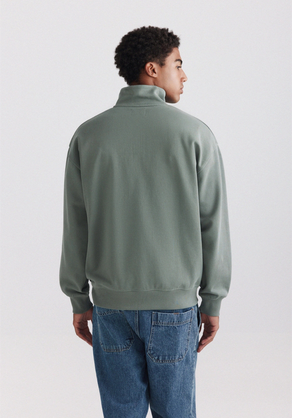 1/4 Zip Sweatshirt - Green