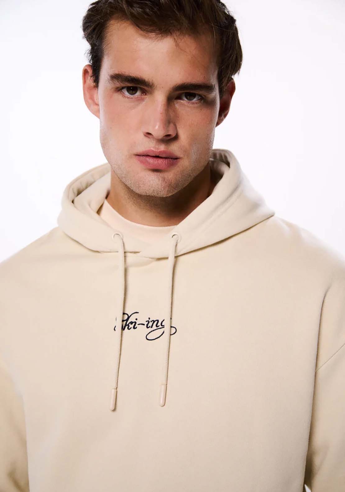 Springfield Ski-Ing Hood Sweatshirt - White 3 Shaws Department Stores