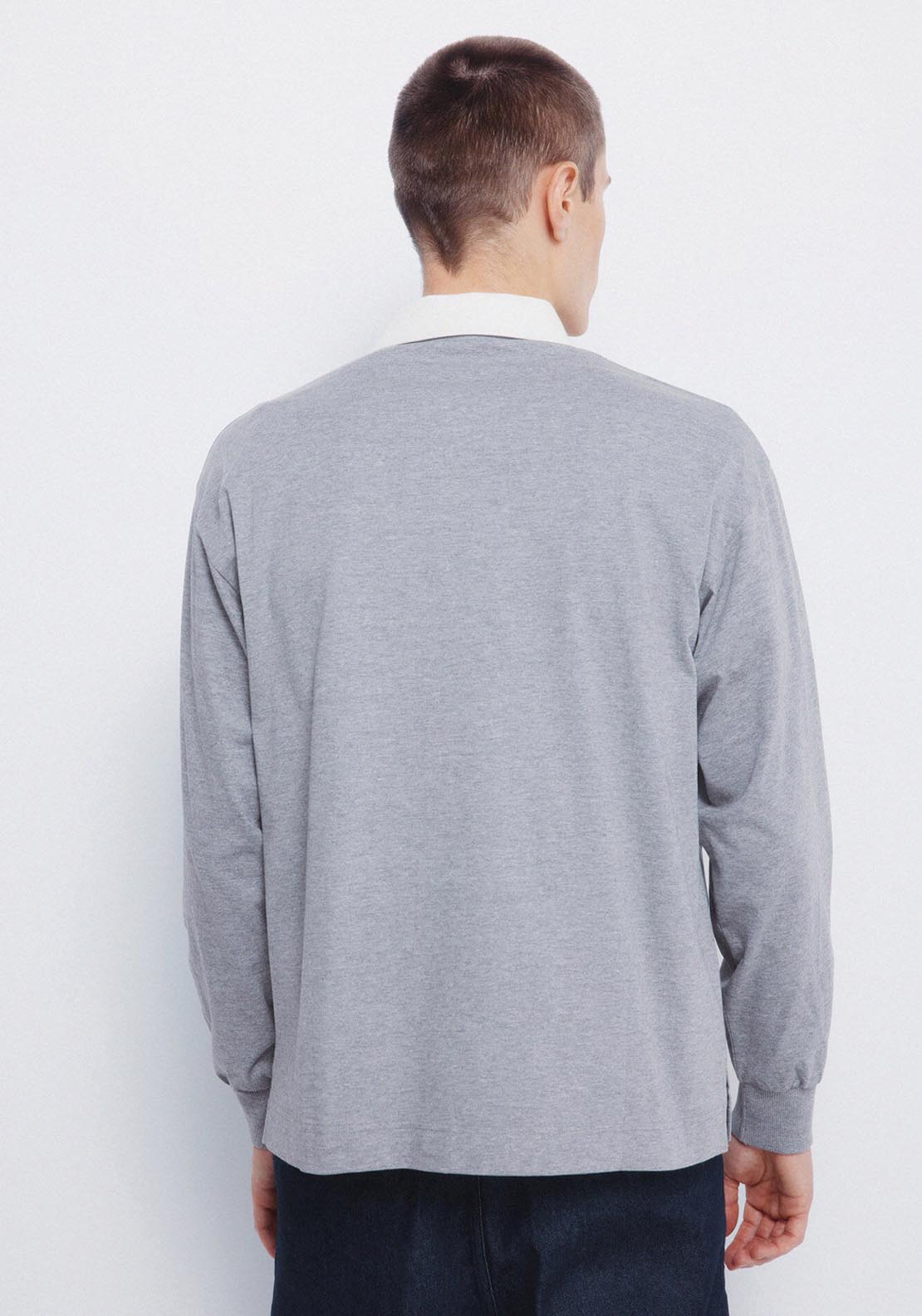 Plain Melange Rugby - Grey