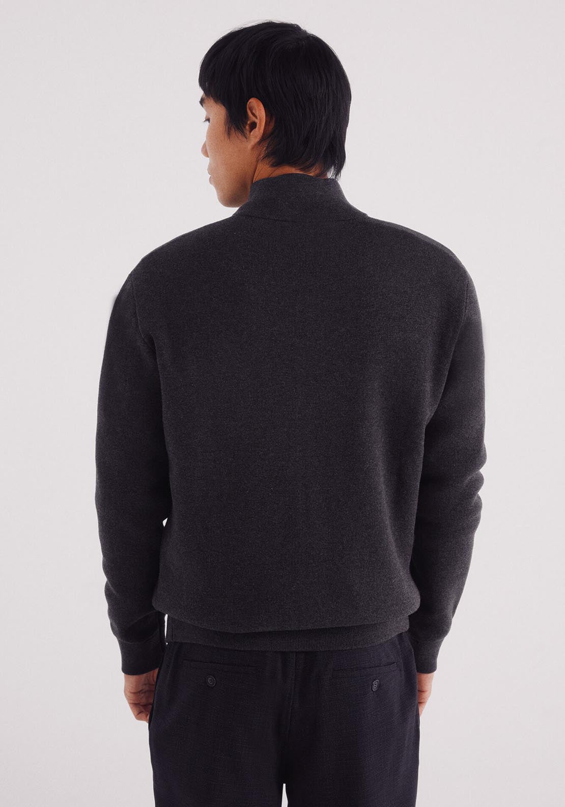 Springfield Milano Zip Fastening Caridgan - Grey 2 Shaws Department Stores