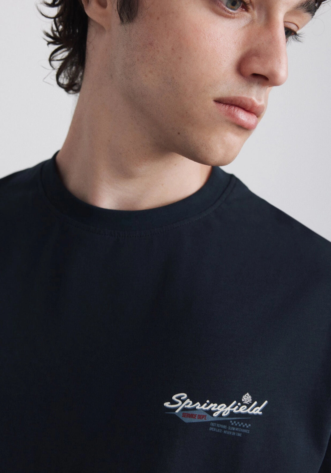 Race Logo Graphic Tee - Blue
