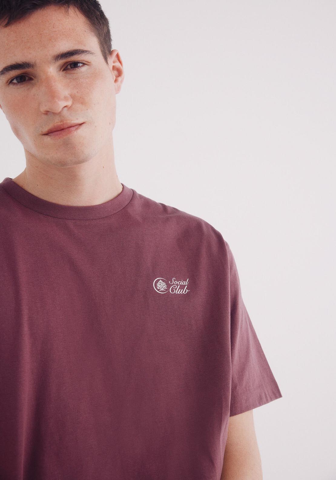 Springfield Springfield Club Logo T-Shirt - Wine 3 Shaws Department Stores