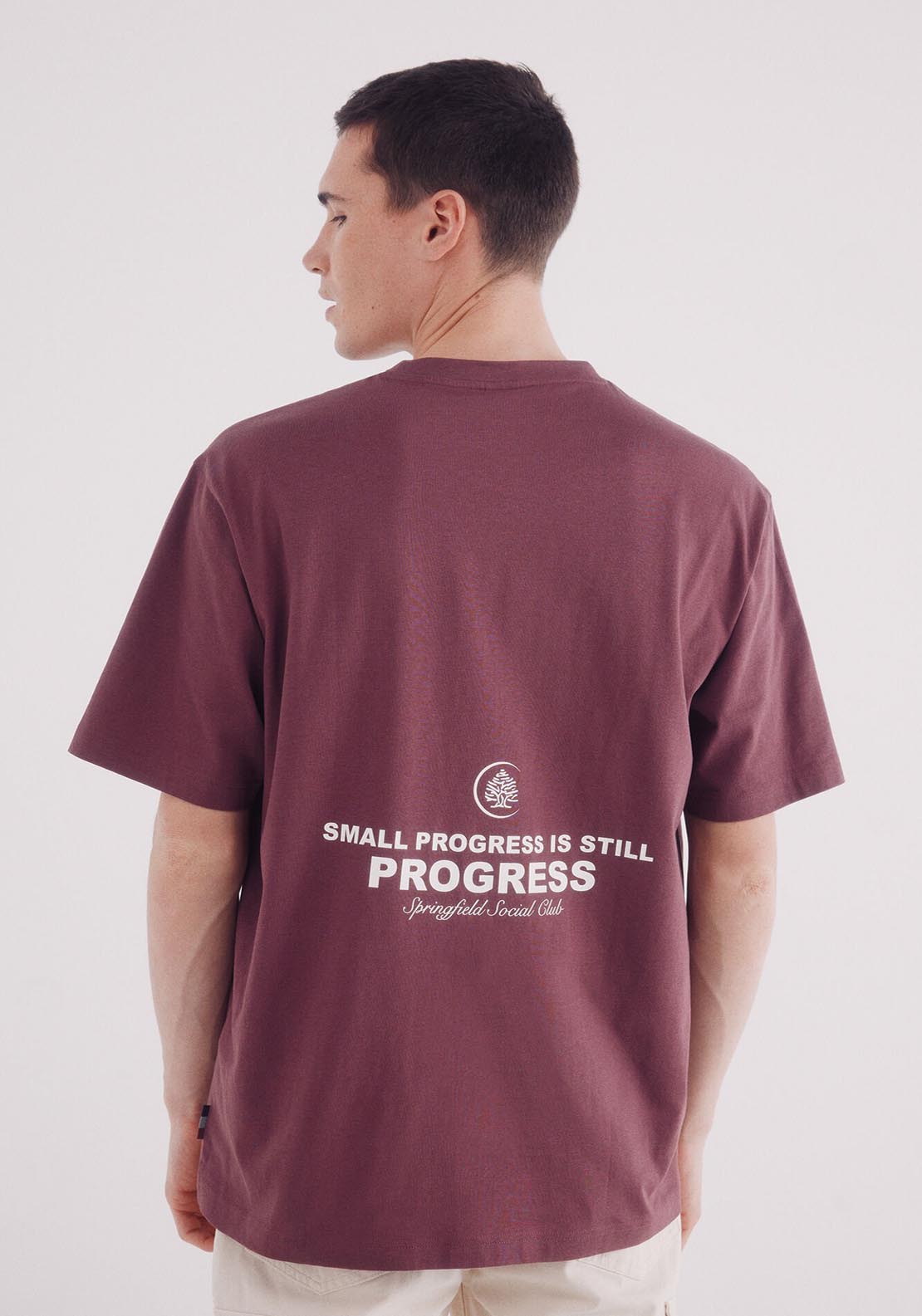 Springfield Springfield Club Logo T-Shirt - Wine 2 Shaws Department Stores