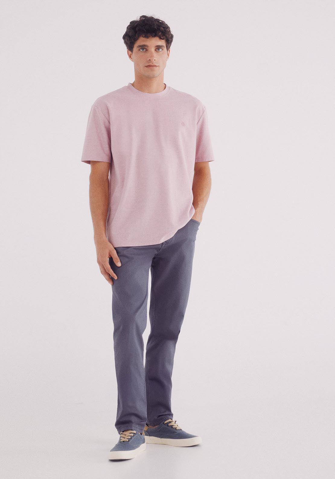 Springfield Oxford Piqué T-Shirt - Fuchsia 3 Shaws Department Stores