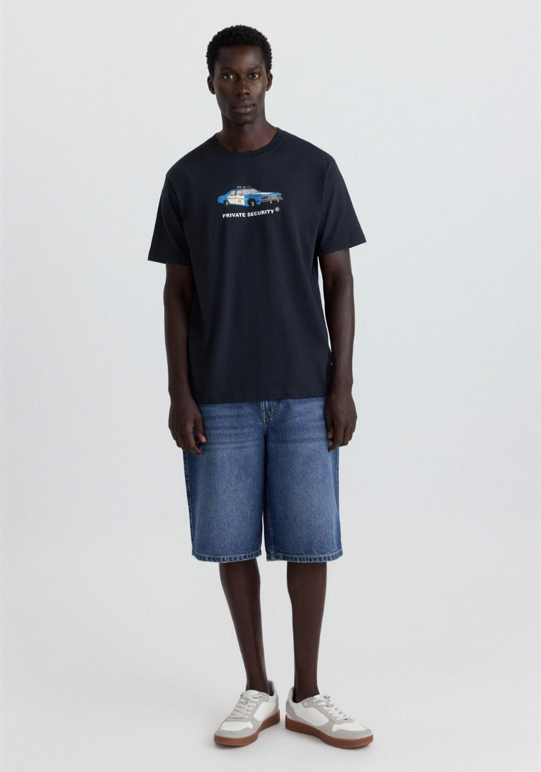 Police Graphic T-Shirt - Blue