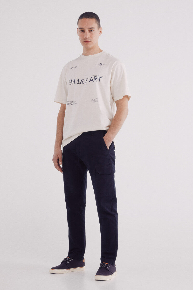 Springfield Smart Art T-Shirt - White 4 Shaws Department Stores