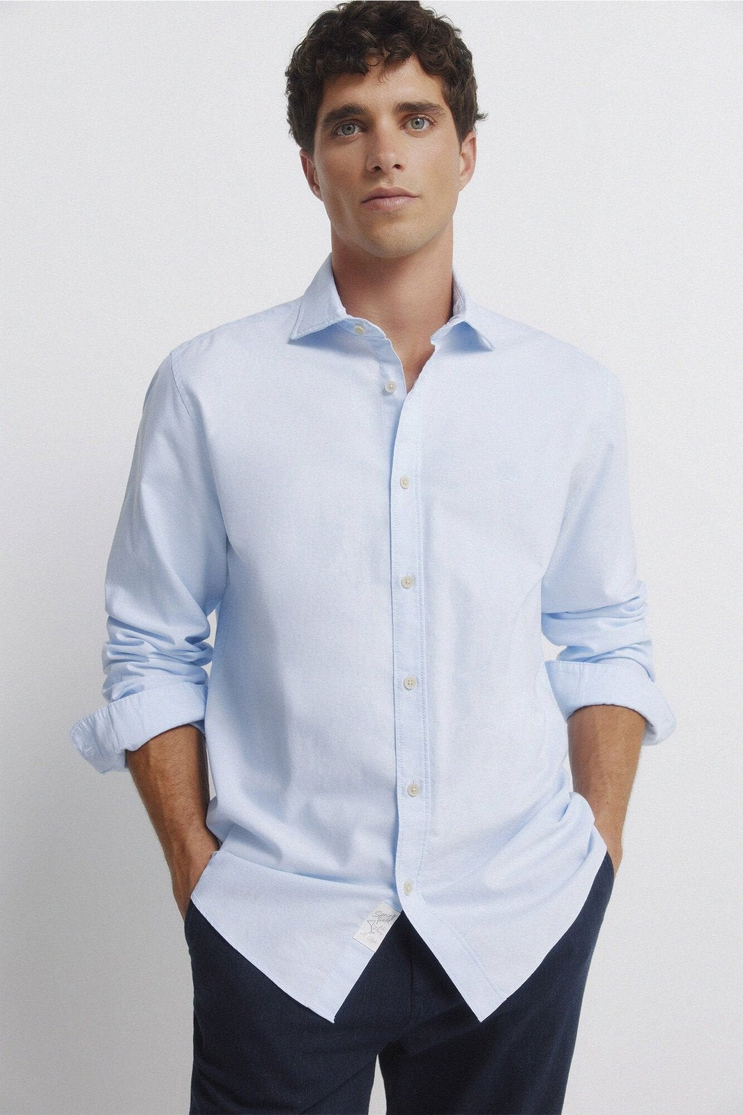 Lightweight Oxford Shirt - Blue