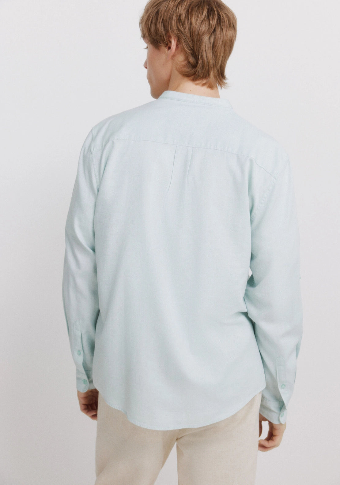 100% Cotton Structured Shirt - Green