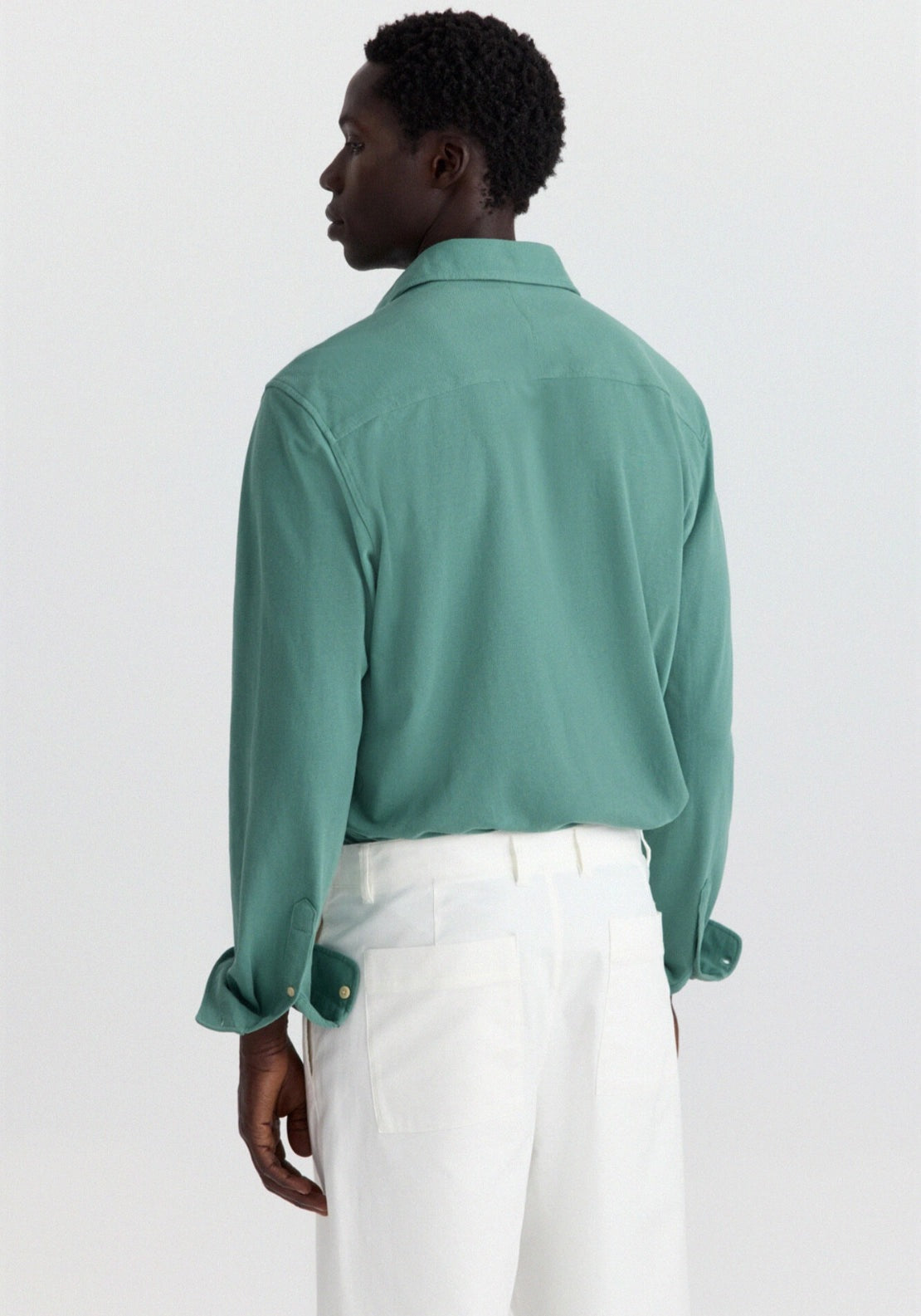 Pique Structure Shirt - Green