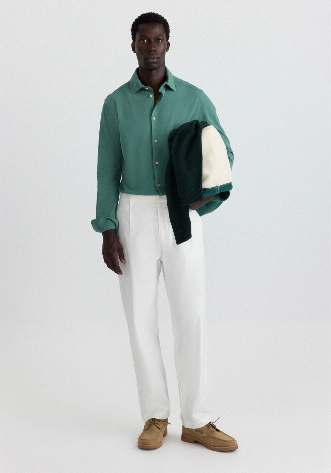 Pique Structure Shirt - Green