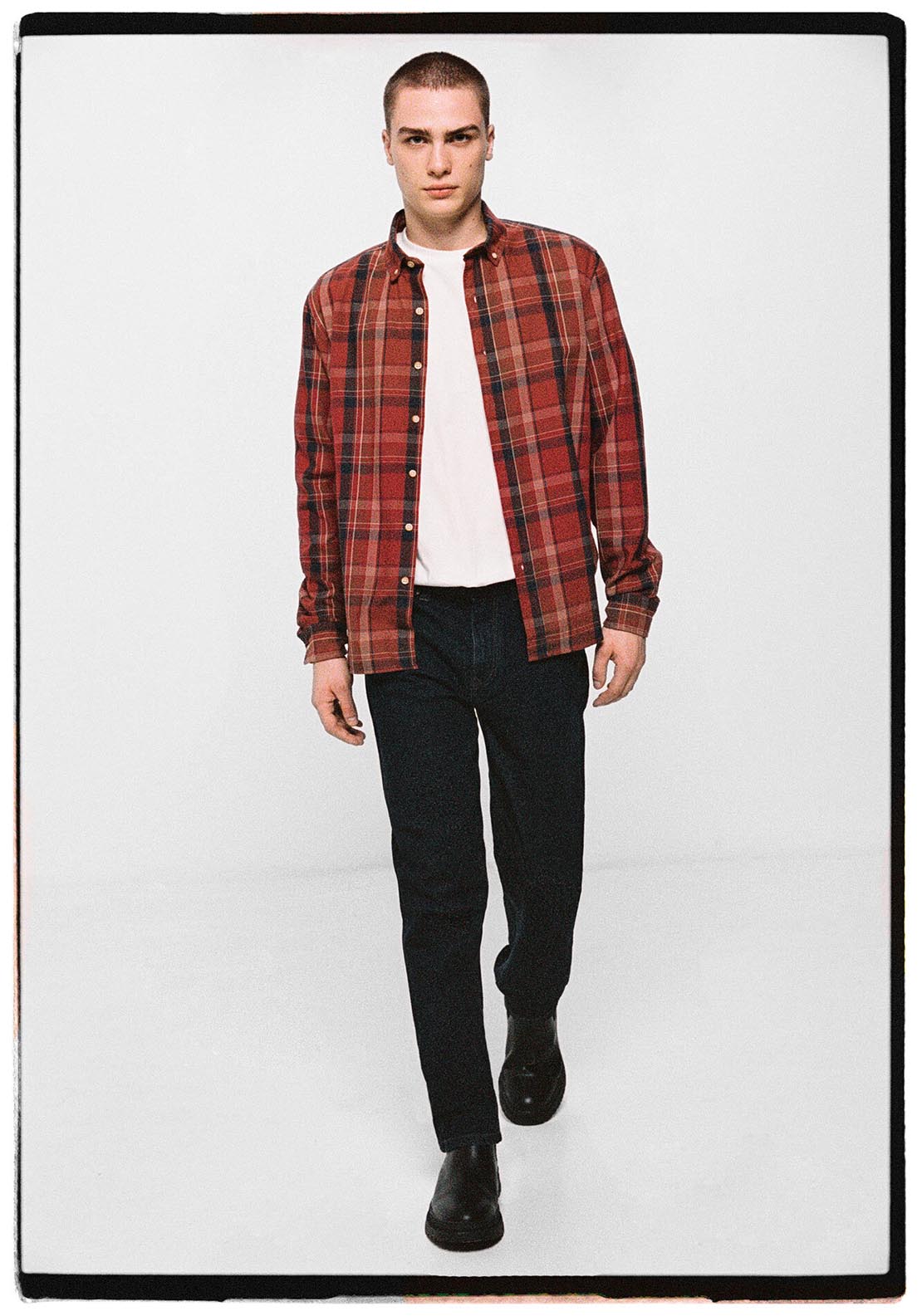 Springfield Checked shirt - Red 4 Shaws Department Stores