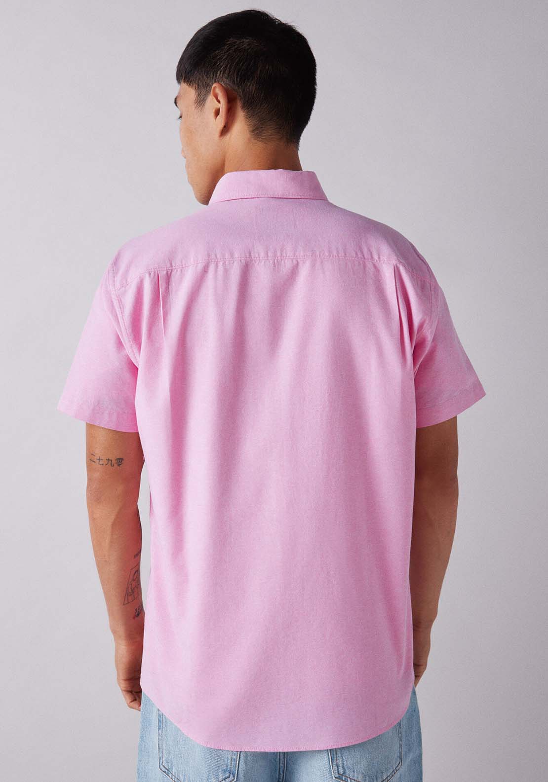 Springfield Short-sleeved shirt - Pink 2 Shaws Department Stores