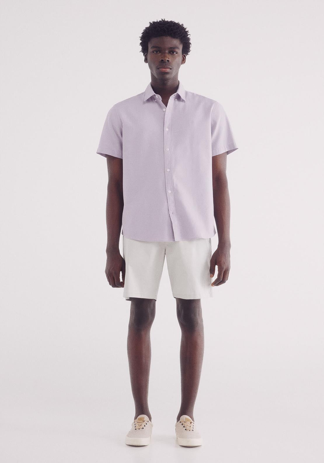 Springfield Short Sleeve Shirt - Fuchsia 4 Shaws Department Stores