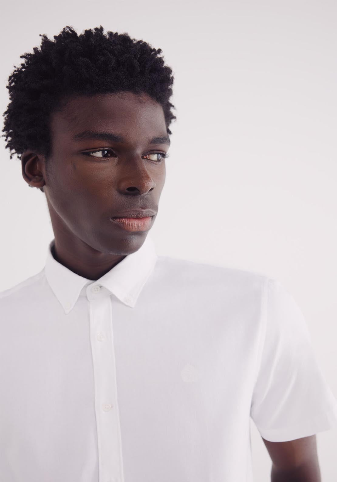 Springfield Short Sleeve Shirt - White 3 Shaws Department Stores