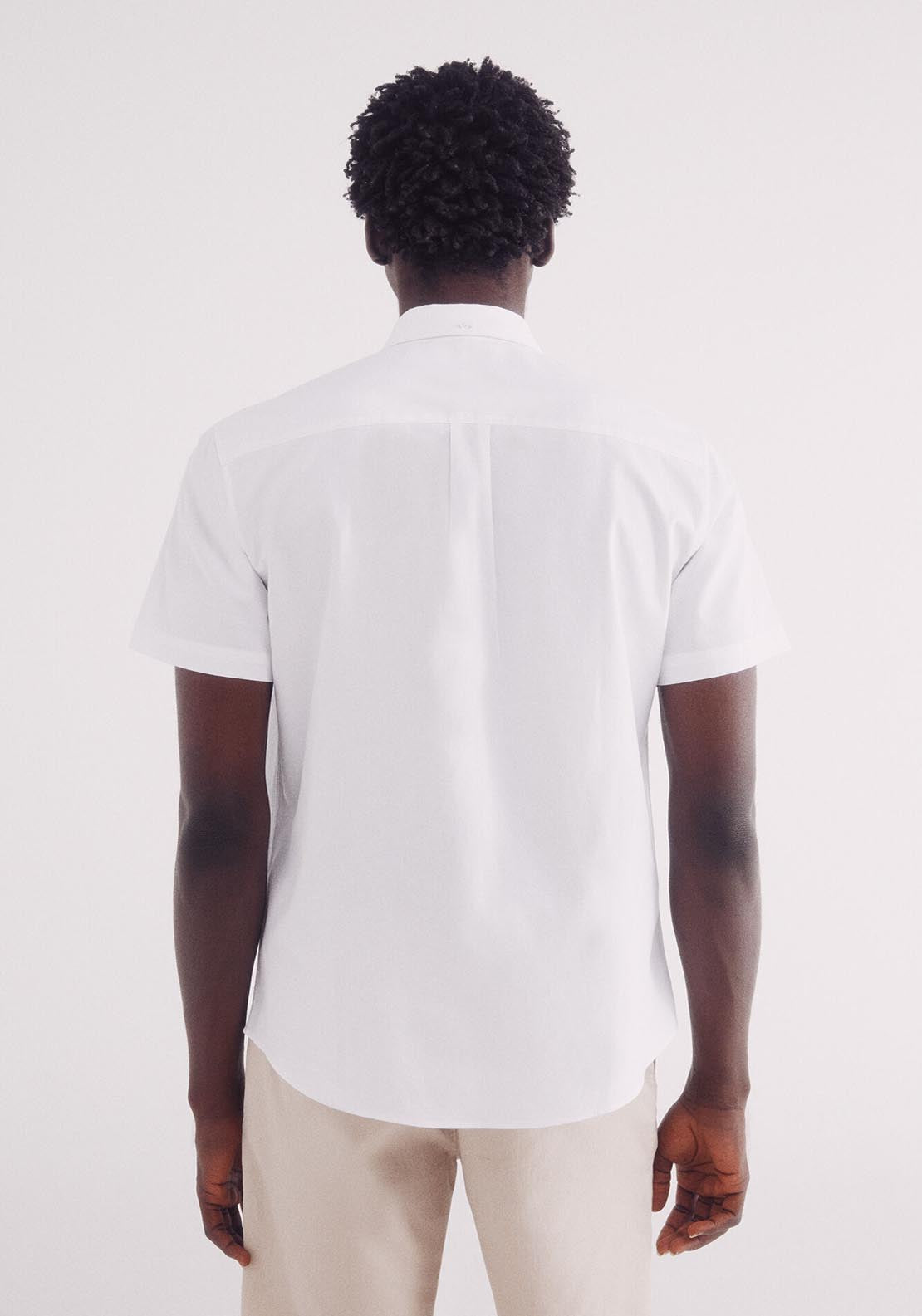 Springfield Short Sleeve Shirt - White 2 Shaws Department Stores