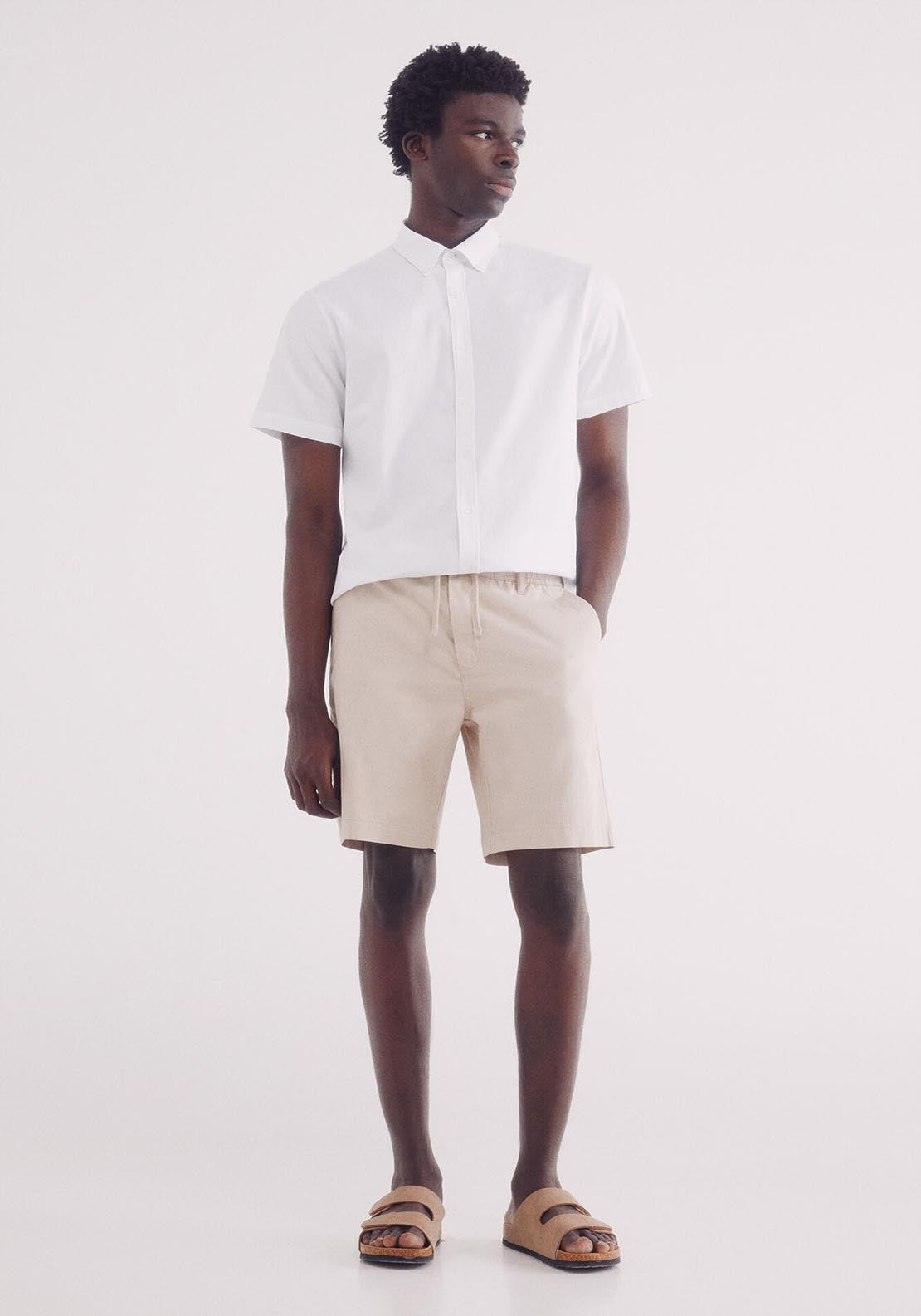 Springfield Short Sleeve Shirt - White 4 Shaws Department Stores