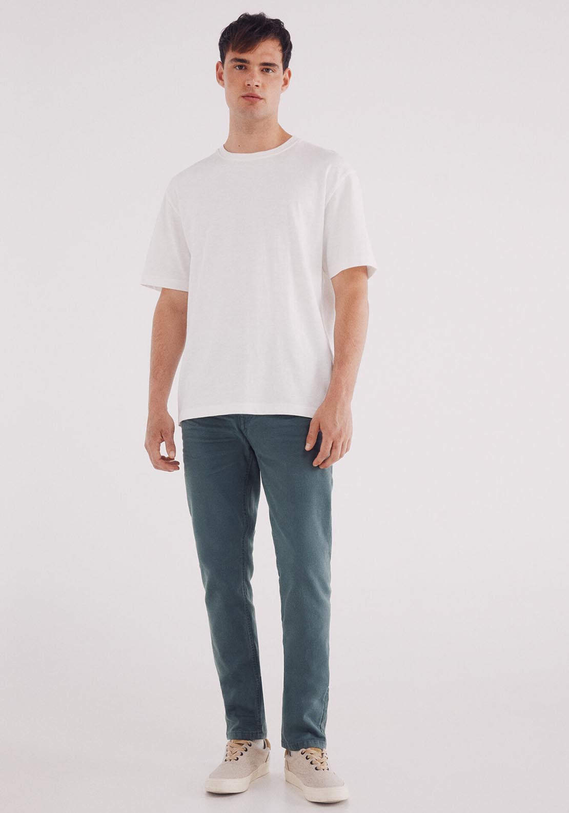 Slim Fit 5 Pocket Trouser - Blue